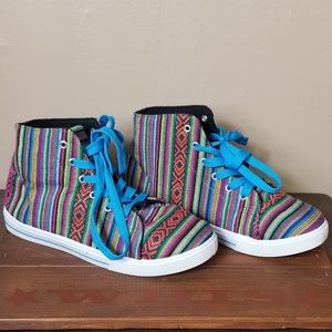 L & B | Serape High Top Sneakers size 8